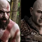 Порівняння Дейва Батисти в образі Кратоса з ігровою версією з God of War